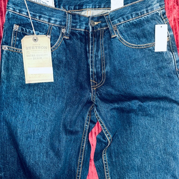 John B Stetson Jeans Men's Size 32/32 NEW Straight Leg - Picture 6 of 12